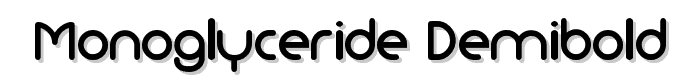 Monoglyceride DemiBold font